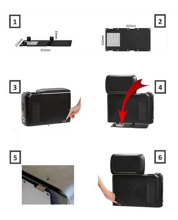 Fixační kit KS13 pro lednici Indel B TB13