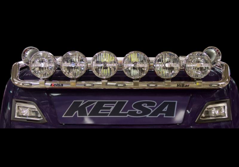 Střešní nerezový rám Kelsa HiBar Široký pro  Scania Next Generation R&S Vysoká kabina