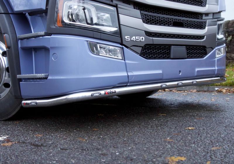 Nerezový rám po nárazník Kelsa LoBar Střední nárazník pro Scania Next Generation R, S, P, G Střední kabina