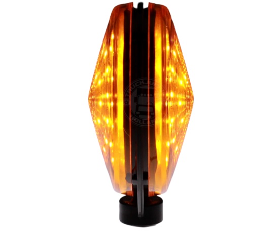 LED světlo Lollipop, Myší uši- oranžová