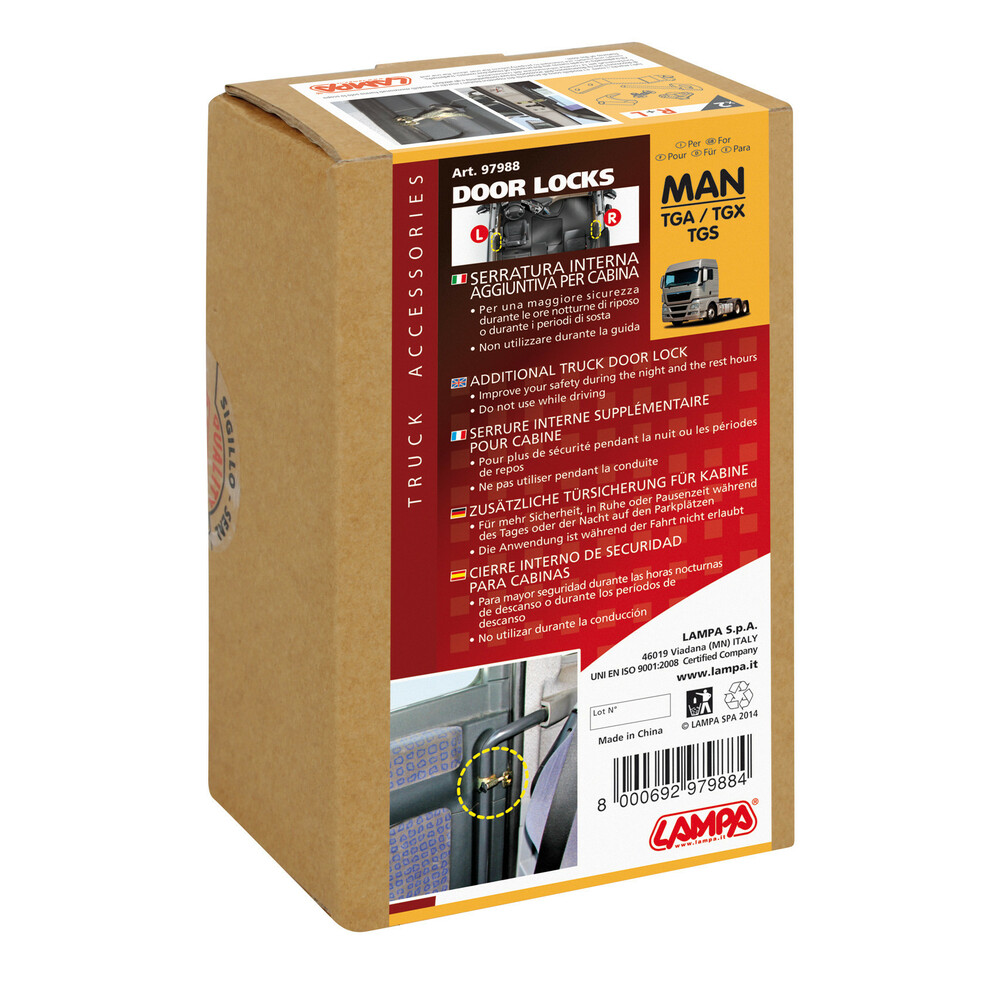 Vnitřní zabezpečení dveří | MAN TGA/TGX/TGS 2007-09/2014