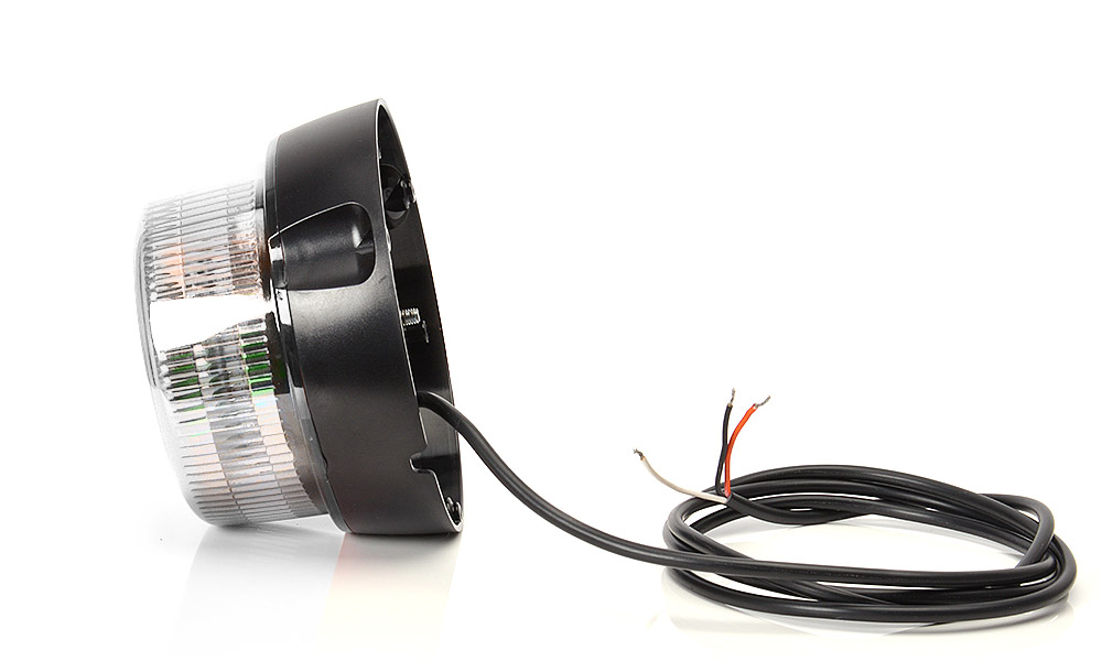 LED Maják Waś 12/24V, 8 programů, ECE, SAE/DOT- Čirý