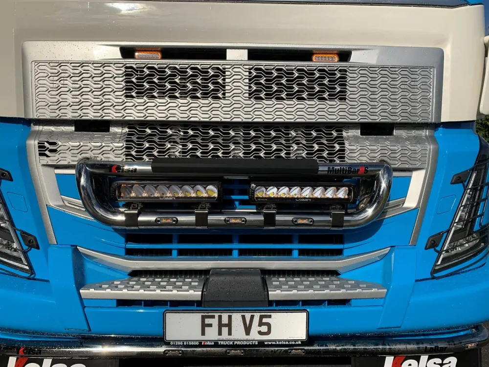 Přední nerezový rám Kelsa MultiBar XS High Mount pro Volvo FH4/5 denní kabina, Globetrotter, Globetrotter XL