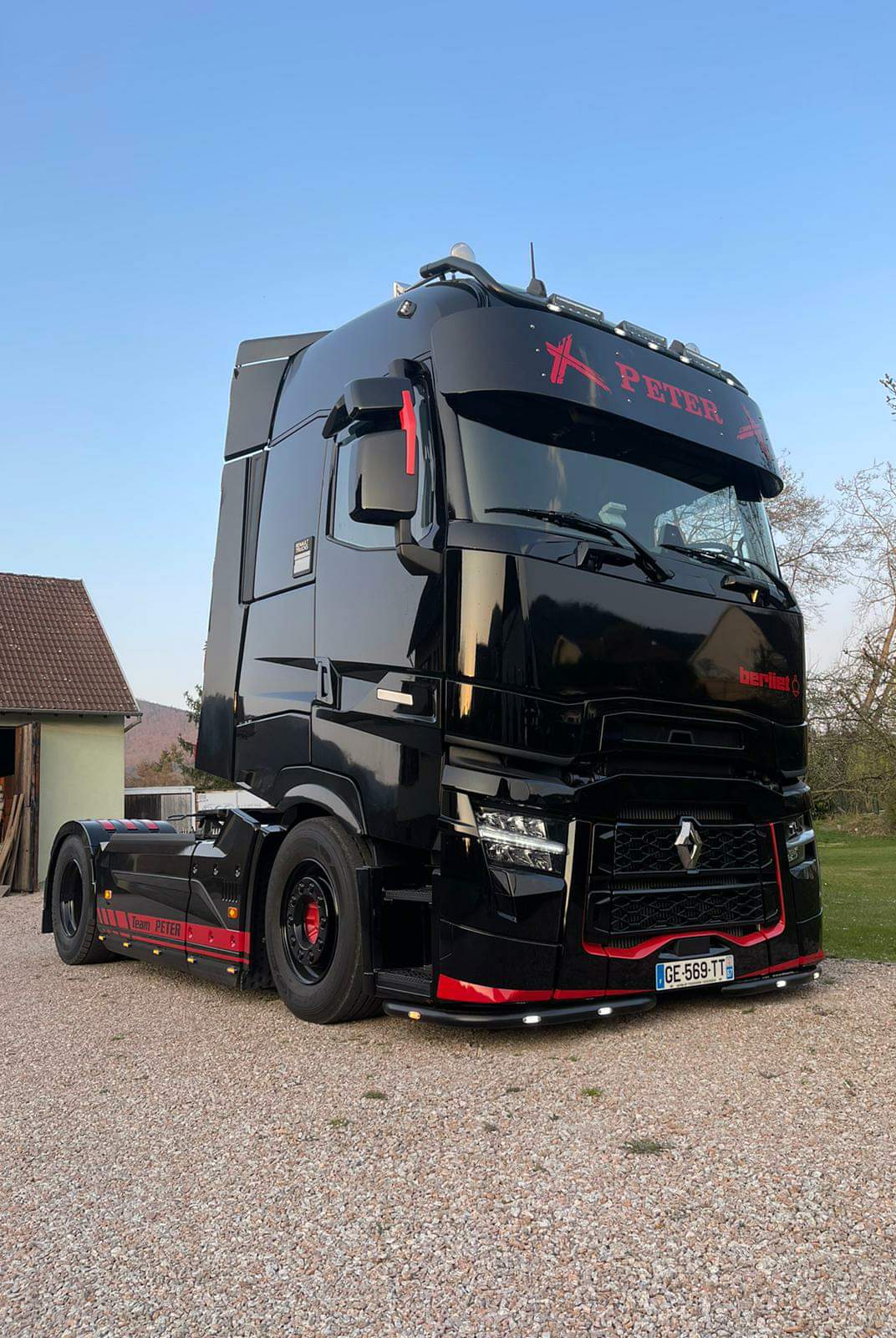Sluneční clona XXL 50 cm Renault T Vysoká kabina