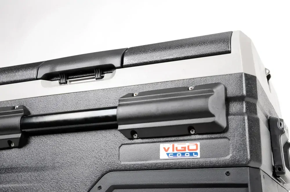 Přenosná kompresorová autochladnička Vigo Cool, V35WR, 35 l, 12/24/230V, Rukojeť a kolečka