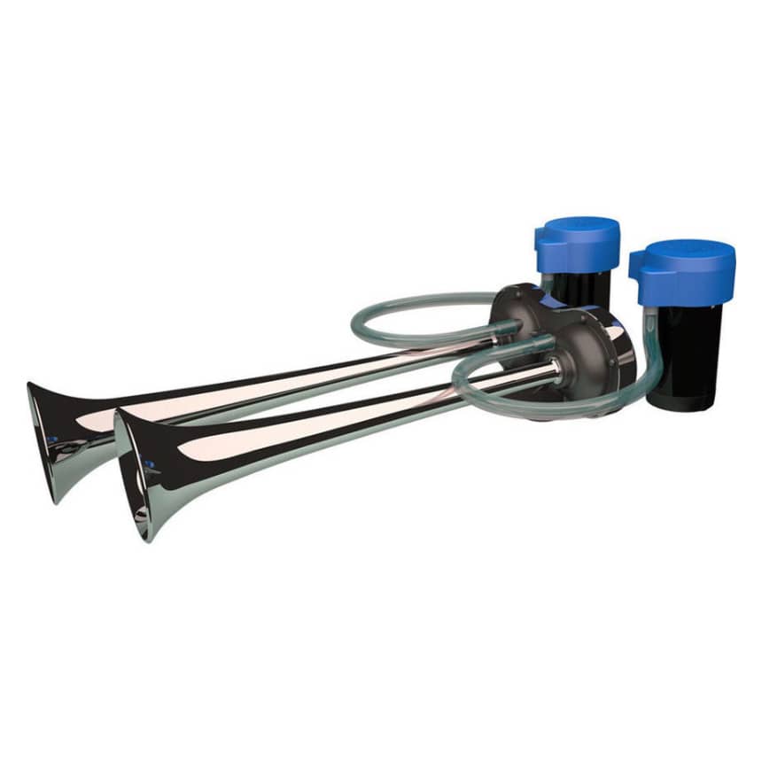 Vzduchová houkačka Extreme Blast II se dvěma kompresory 12V Chrom