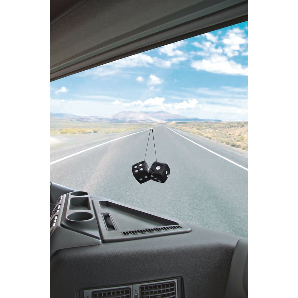 Plyšové kostky Lucky Vegas - Černé