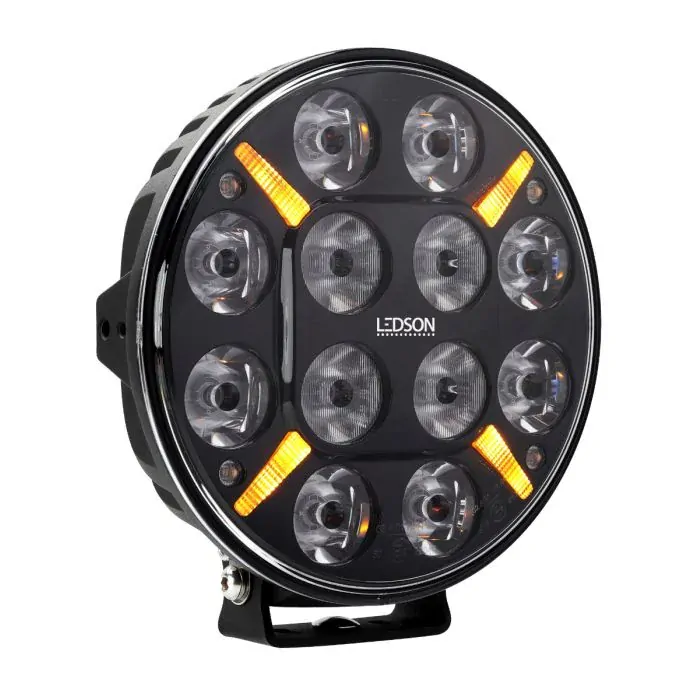 LED světlomet Ledson Pollux9+ Gen3 9", s pozičním světlem, strobo, 120W, 13000 lm, strobo ECE R112