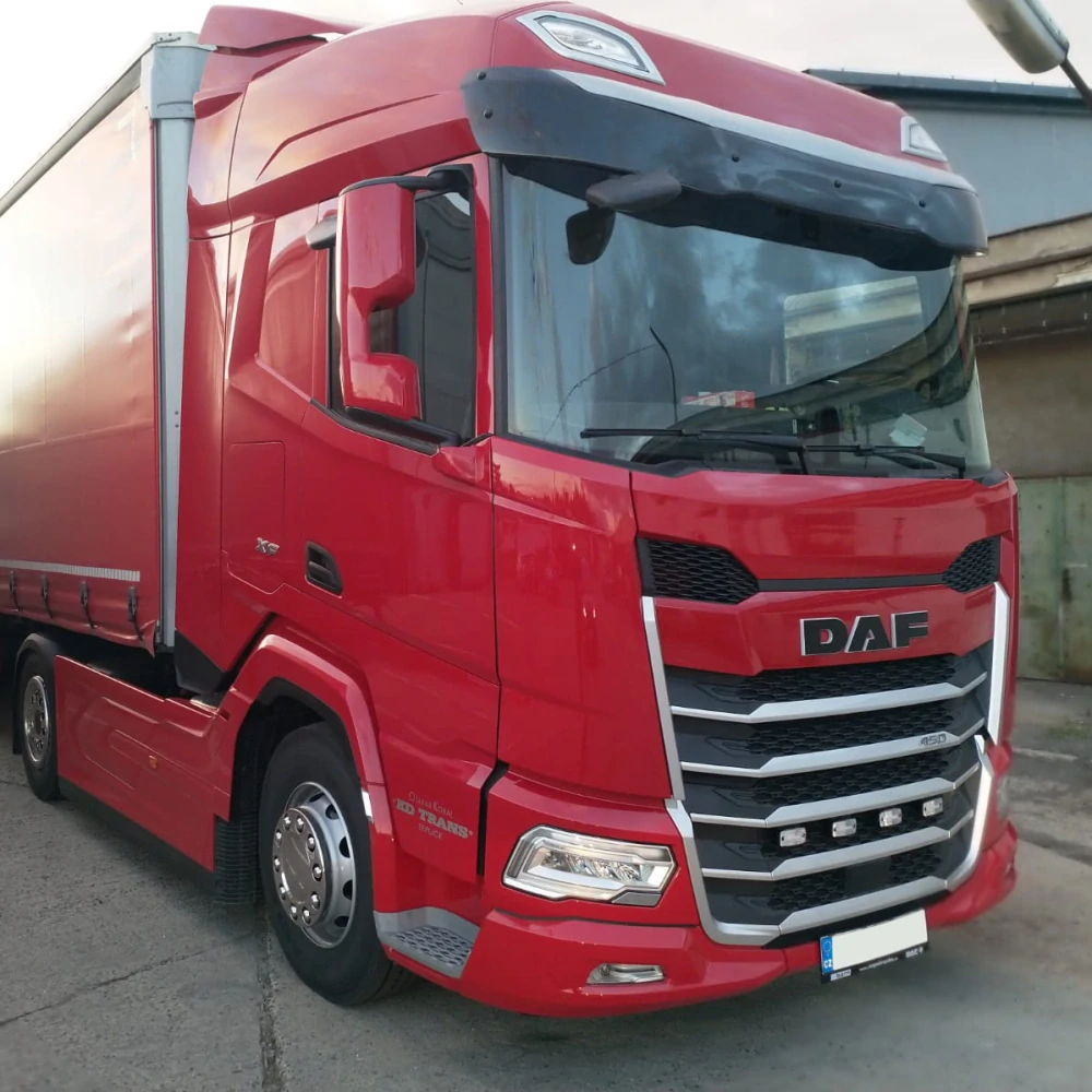 Sluneční clona DAF DAF XF/XG prodloužená o 80 mm- komplet