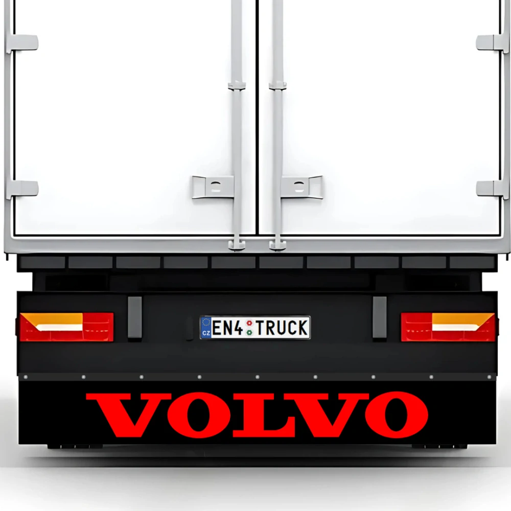 Zástěrka Volvo 2400x350 mm černá s červeným nápisem