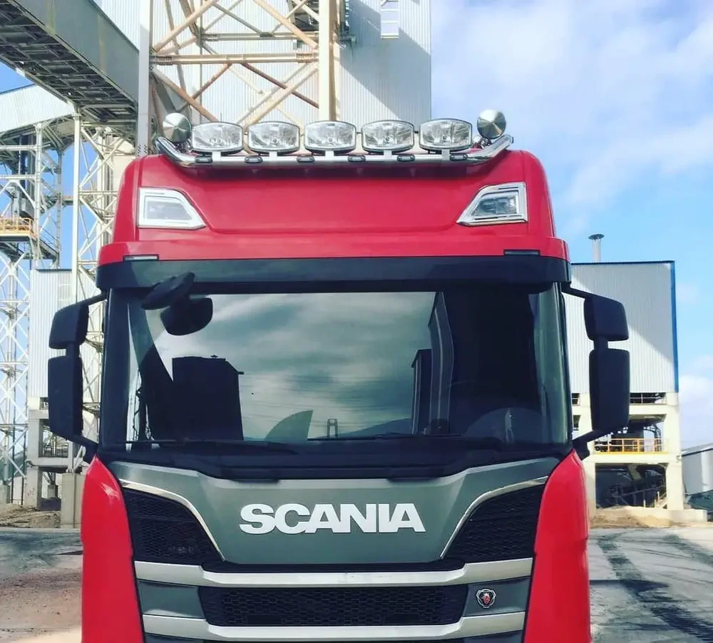 Střešní nerezový rám long pro Scanii NTG, 13 LED