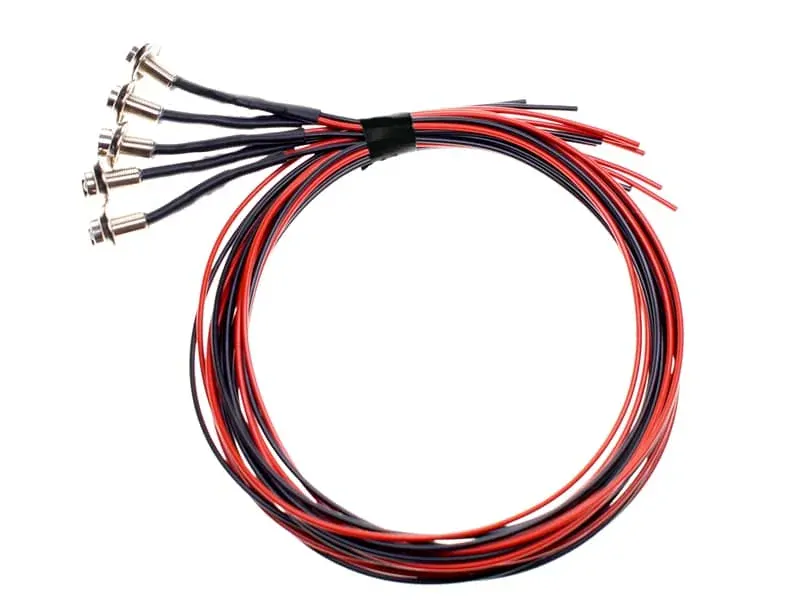 Sada 5 LED světel do interiéru Kamionu 24V Chrom- Červené