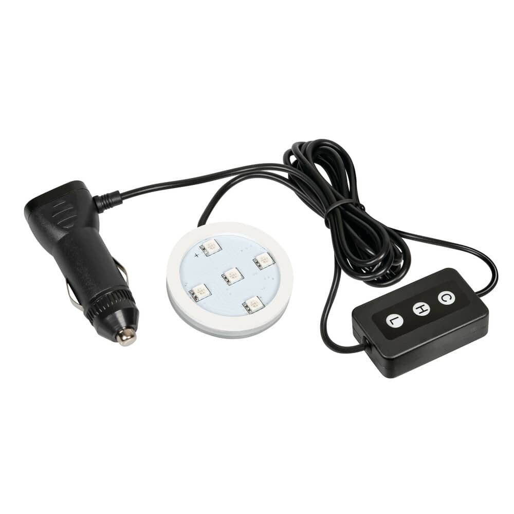 Podsvícená podložka POPPY, Autozapalovač, 7 barev, 12 a 24V