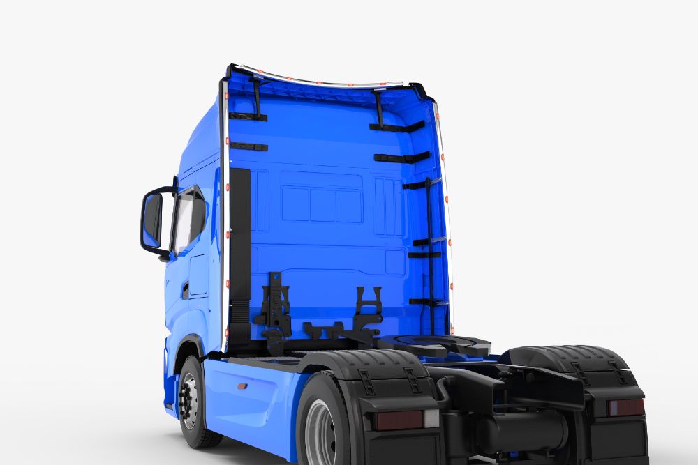 Rám na střešní spoiler s 5 LED, IVECO S-WAY 19- HIGH