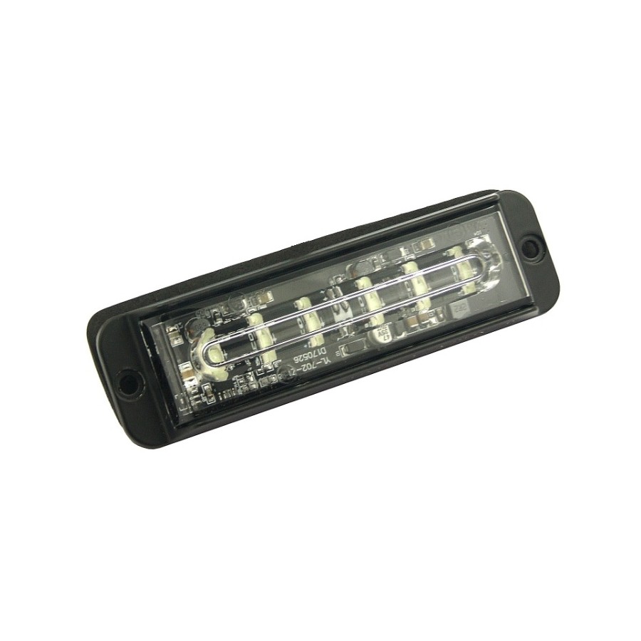LED strobo světlo predátor 6xLED, 11W, 12/24V, ECE R10 R65 modrý