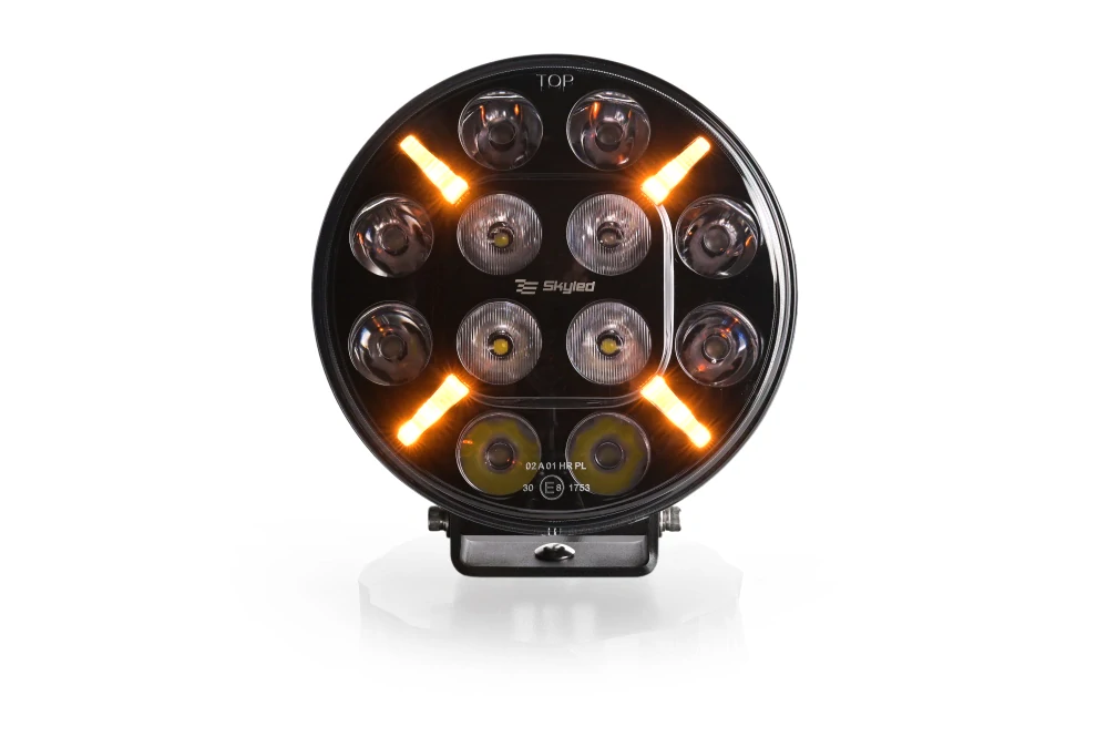 LED světlomet Skyled Jupiter 7X 7", s pozičním světlem, 180mm, 9-36V, 72W, 7200lm, boost