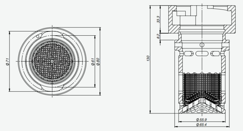 Zabezpeční nádrže Fuel Defend vnější 60mm