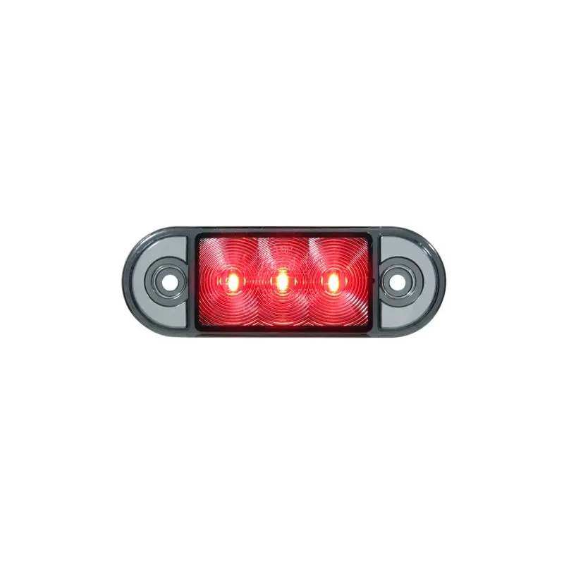 LED poziční světlo Lucidity 12- 24V, 3 LED, ECE, ADR- kouřově červená