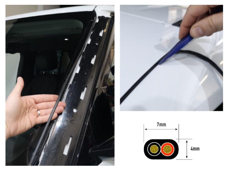 Kabeláž LAZER pro dva světla dlouhá (2 piny, superseal, 12V)