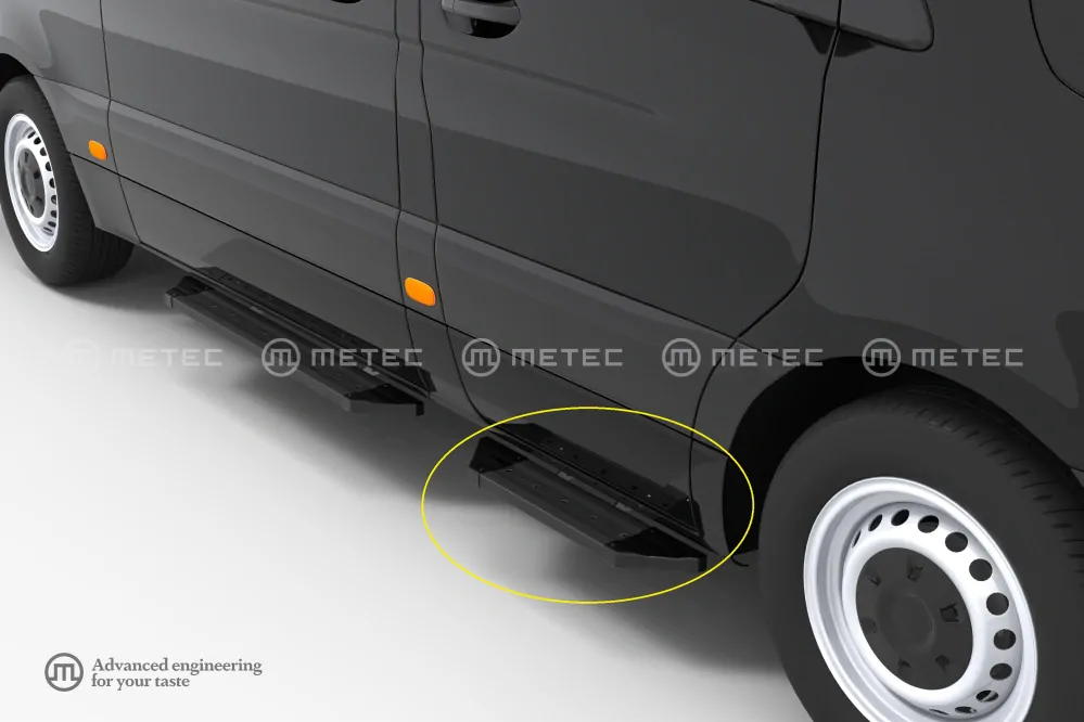 Boční nášlap ,,Problack"- přední, MERCEDES SPRINTER 18-