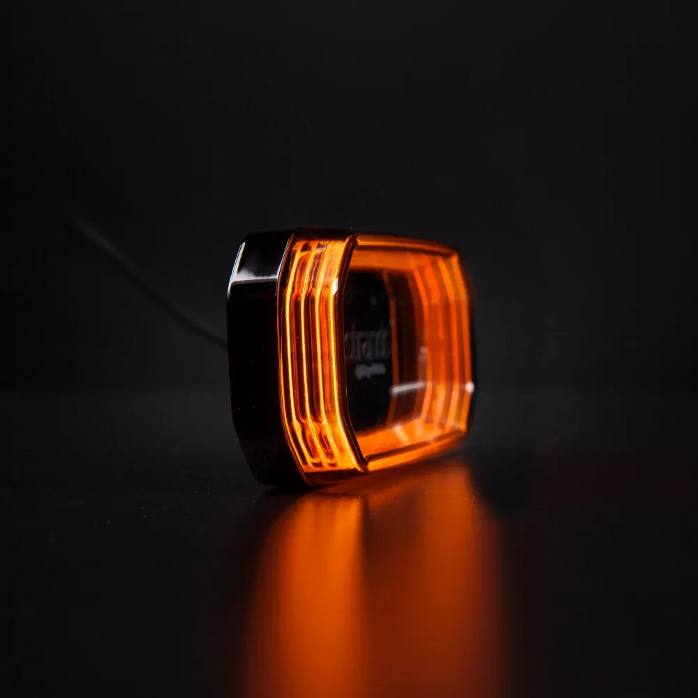 LED poziční světlo 116,5mm Strands FOR9T, 10-40V, 58LED, ECE R10, R148- oranžové