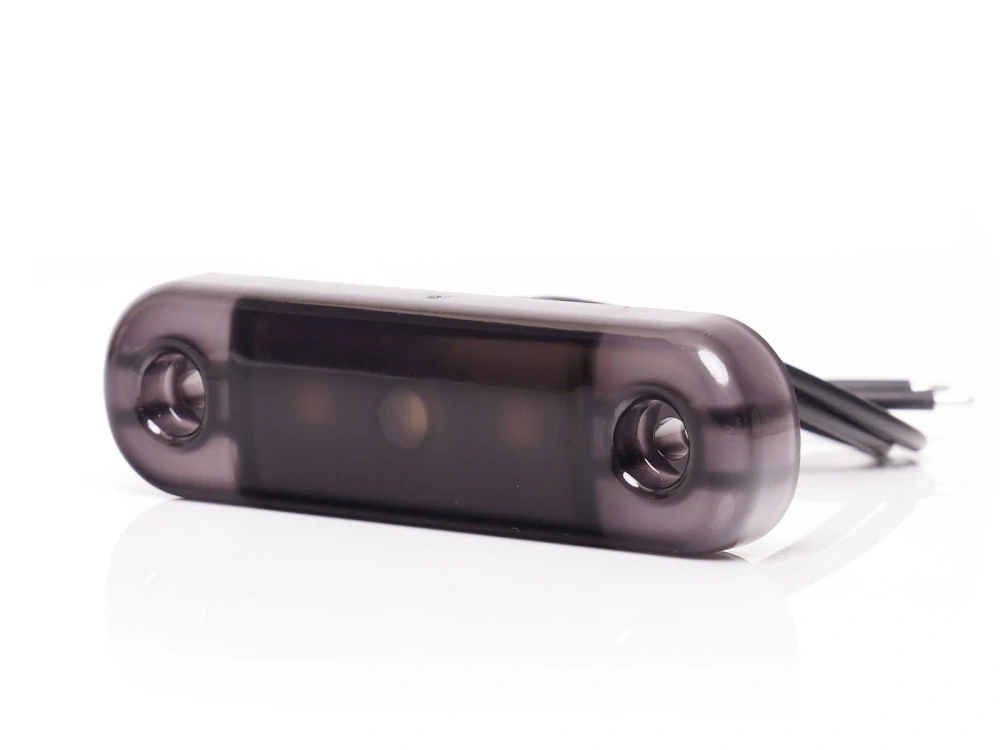 LED poziční světlo Waś 12-24V, zatmavené, 3 LED- bílé