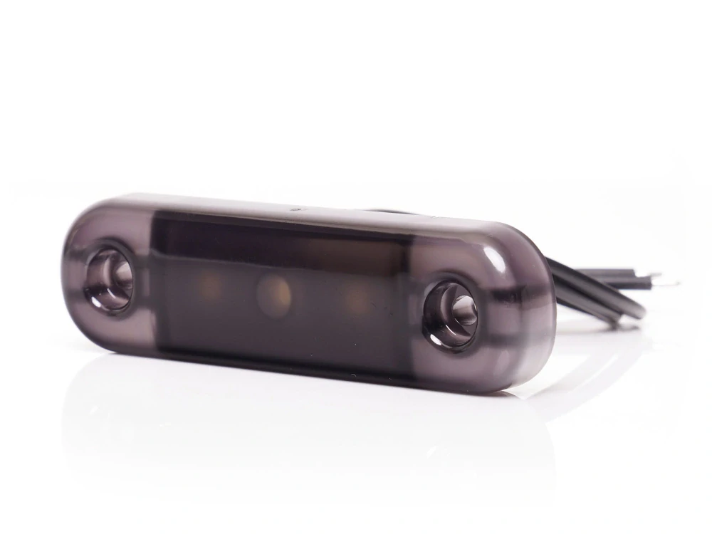 LED poziční světlo Waś 12-24V, zatmavené, 3 LED- oranžové