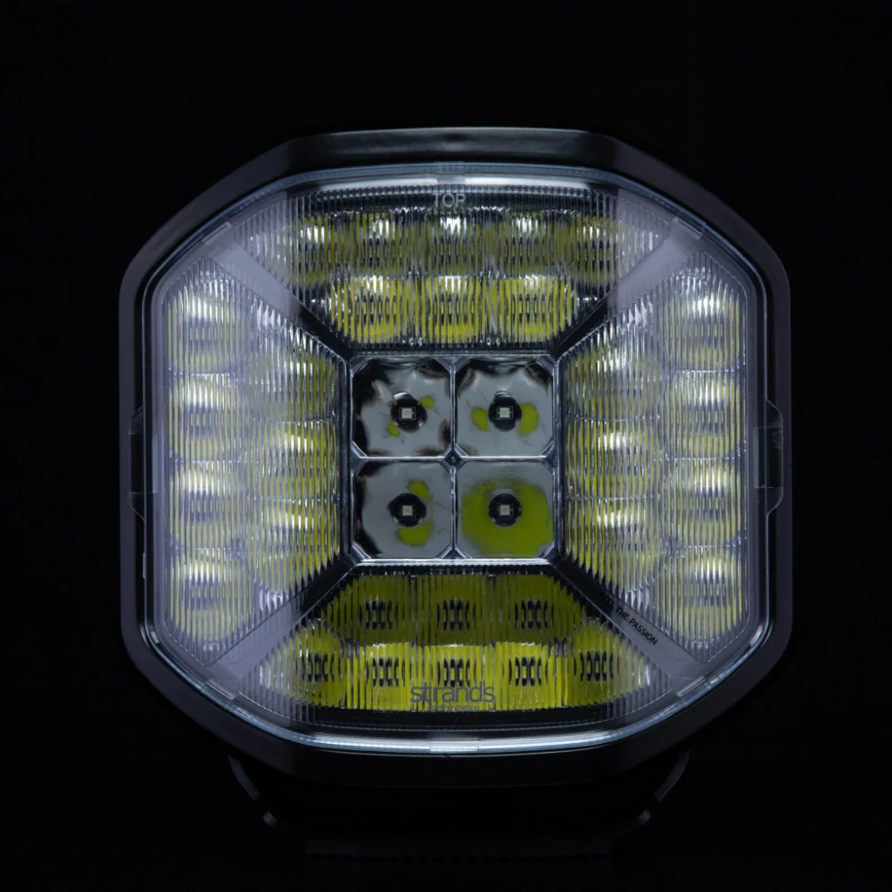 LED přidavný reflektor Strands X DRIVING LIGHT 9" (22,8cm), poziční světlo, 10-32V, ECE R148, R149, R112