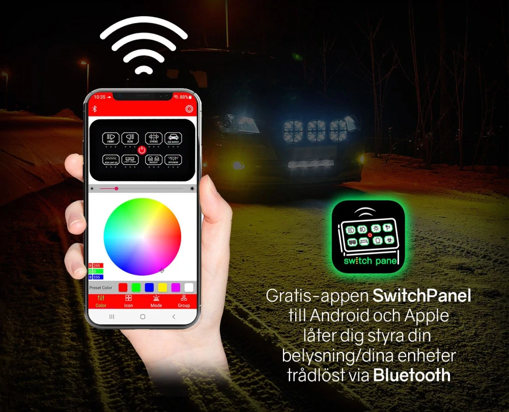 Dálkový ovladač Ledson Commander8 Gen2, 12/24V do auta a kamionu, bluetooth