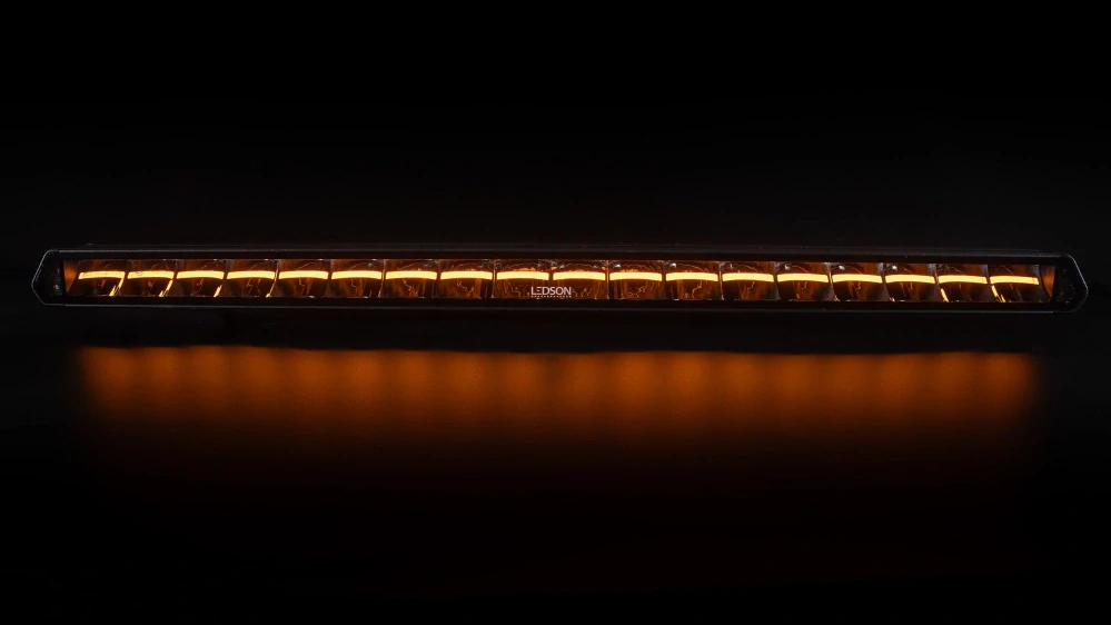 LED rampa Ledson Epix30+ (762mm), s bílým a oranžovým pozičním světlem, strobo, powerboost, 9-36V, 270W