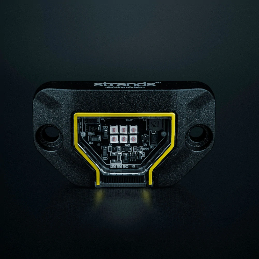 LED poziční světlo Strands Unity Rock Light, 10-32V- červené