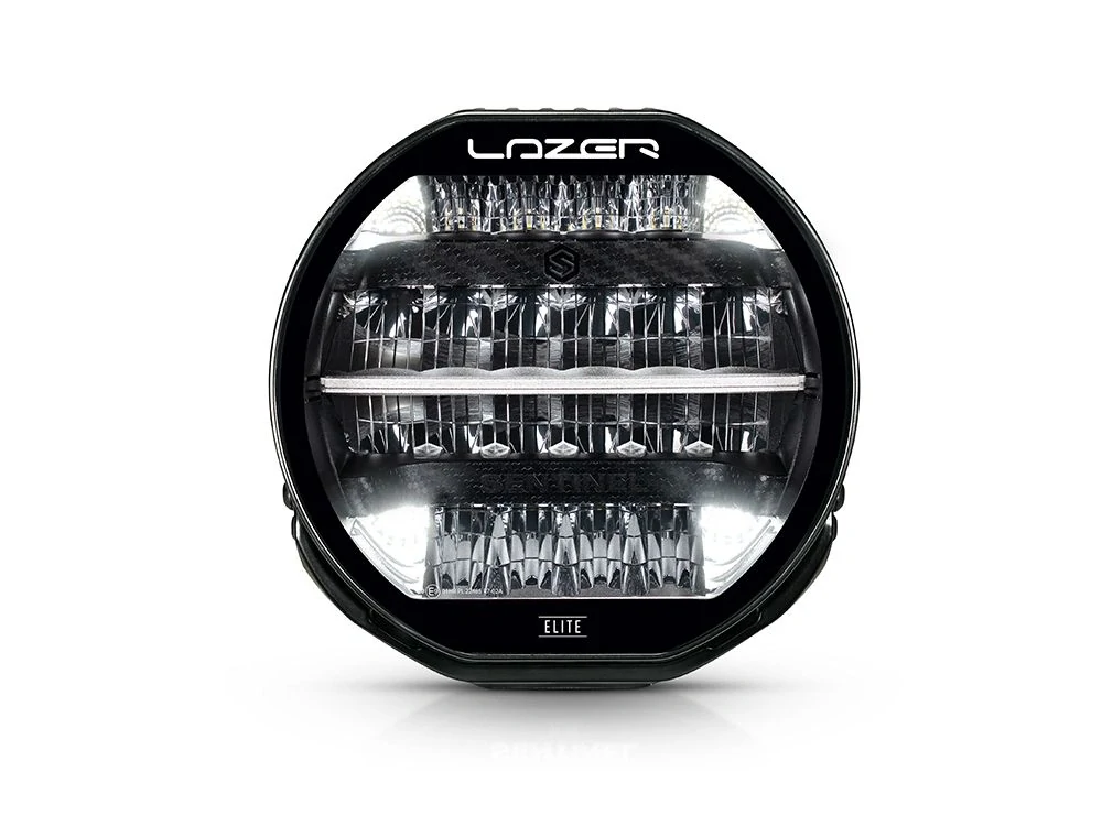 LED přídavné světlo LAZER SENTINEL ELITE 9" (228mm), gen.2, s dynamickým pozičním světlem, 10-32V, 15232lm, 5000K- černý