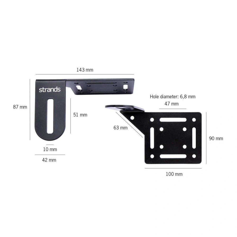 Nerezový držák Strands Universal Mount pod SPZ