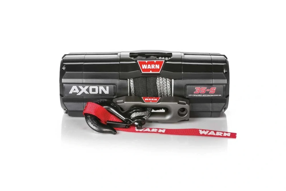 Naviják WARN Axon 35-S, 12V, pro ATV se syntetickým lanem