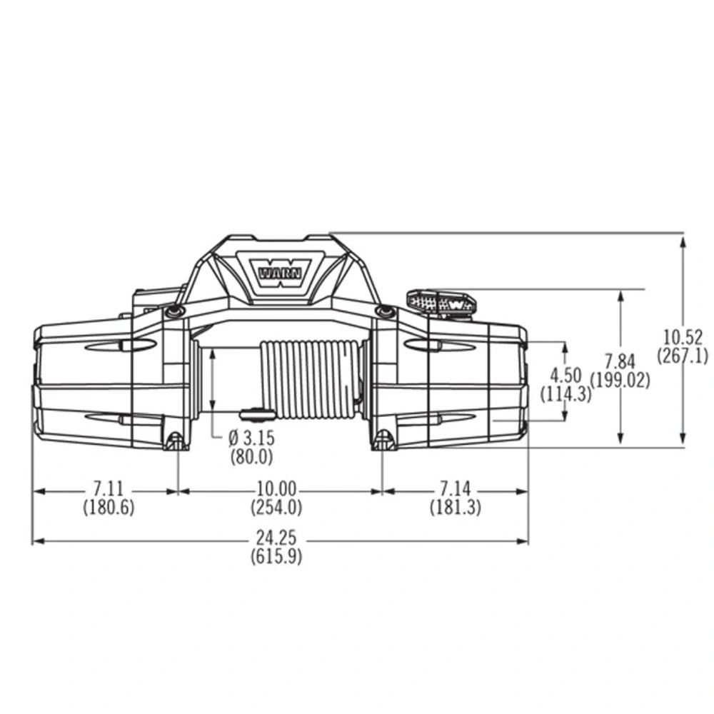 Naviják WARN Zeon 10, 24V, s kabelovým ovladačem
