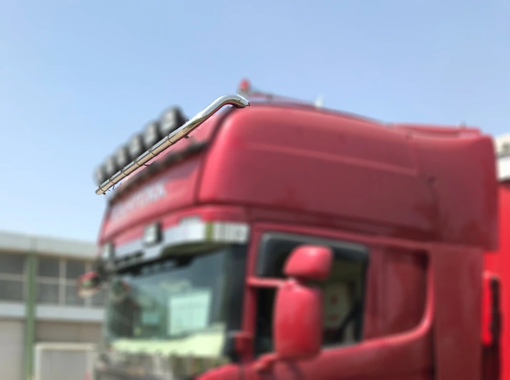 Střešní nerezová rampa Scania R Topline 09 - 16 - černý