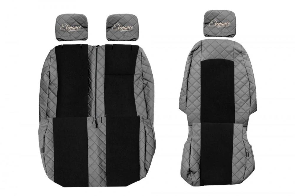 Potahy sedadel (1+2) - Elegance Q, MERCEDES SPRINTER II (01.2006-12.2017) & VOLKSWAGEN CRAFTER I (01.2006-12.2016) - Dvojité sedadlo spolujezdce 1+2