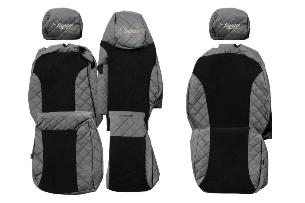 Potahy sedadel (1+2) - Elegance Q, RENAULT TRAFIC III (03.2014-12.2023) - Dvojité sedadlo spolujezdce 1+2