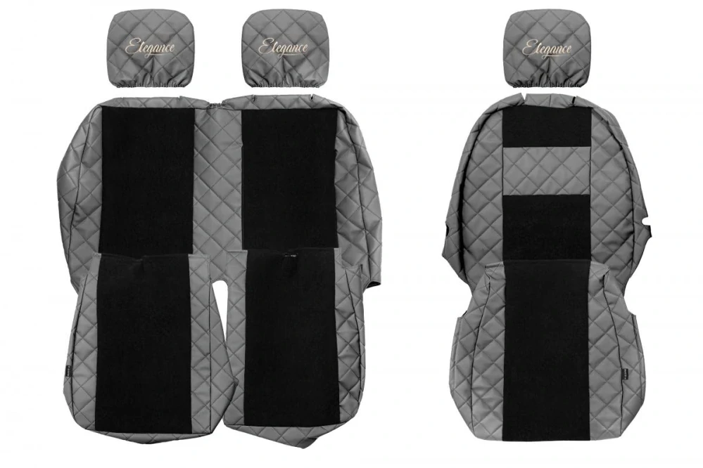 Potahy sedadel (1+2) - Elegance Q, IVECO DAILY VI (01.2015-12.2023) - Dvojité sedadlo spolujezdce 1+2