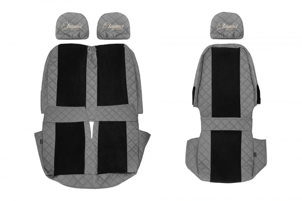 Potahy sedadel (1+2) - Elegance Q, VOLKSWAGEN CRAFTER I (01.2006-12.2016) - Dvojité sedadlo spolujezdce 1+2
