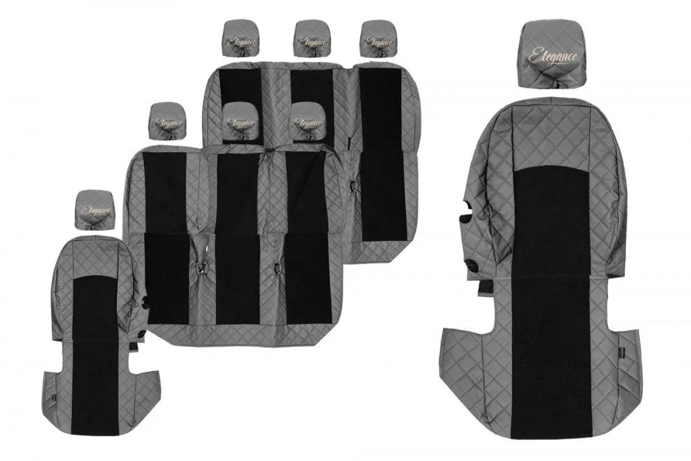 Potahy sedadel (8) - Elegance Q, RENAULT TRAFIC III (03.2014-12.2023) - verze pro 8 cestujících