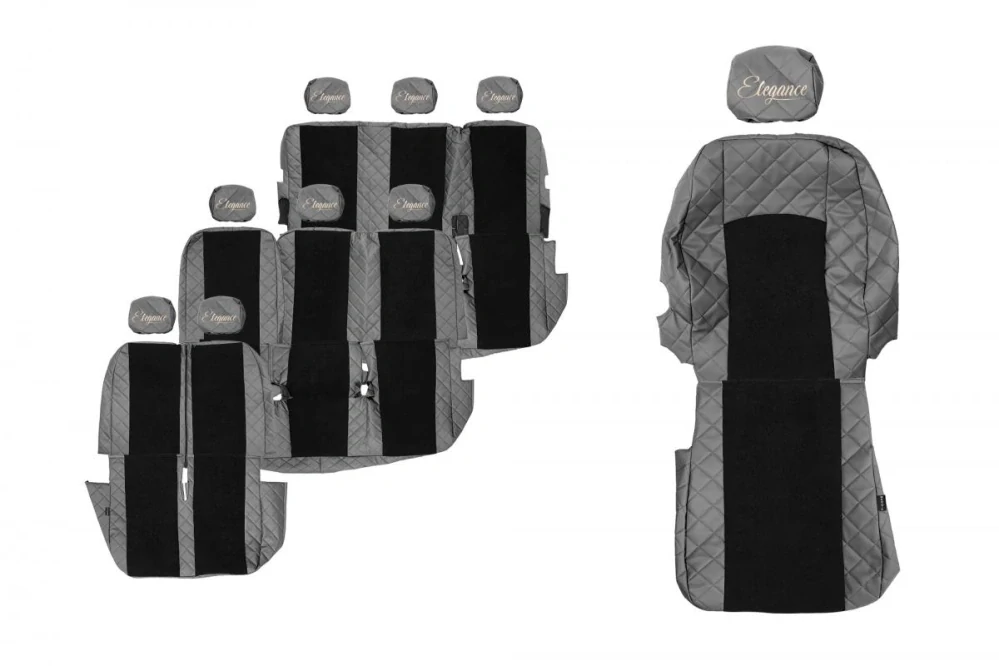 Potahy sedadel (9) - Elegance Q, RENAULT TRAFIC II (01.2001-02.2014) & OPEL VIVARO I (01.2001-02.2014) & NISSAN PRIMASTAR (01.2001-02.2014) - 9místné provedení