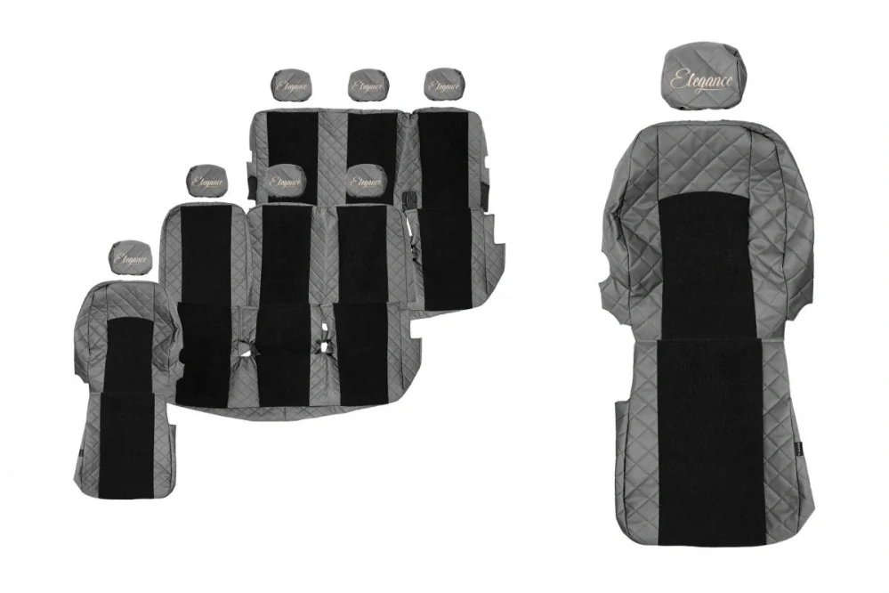 Potahy sedadel (8) - Elegance Q, RENAULT TRAFIC II (01.2001-02.2014) & OPEL VIVARO I (01.2001-02.2014) & NISSAN PRIMASTAR (01.2001-02.2014) - 8místné provedení
