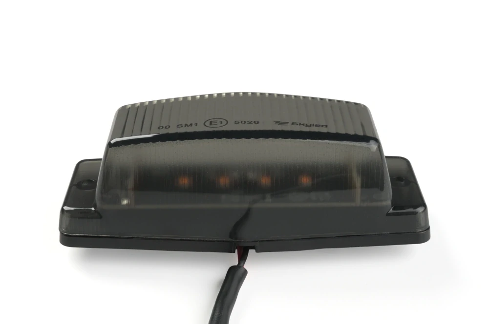 Double Burner SKYLED 24V oranžové světlo, čiré sklo zatmavené sklo 8 LED