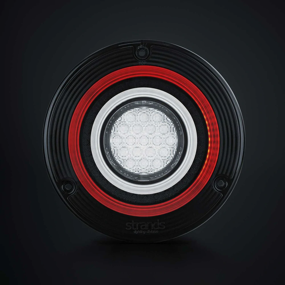 Zadní koncové LED světlo Strands For9t Orbi, 10-40V, 151mm - zpátečka, mlhovka