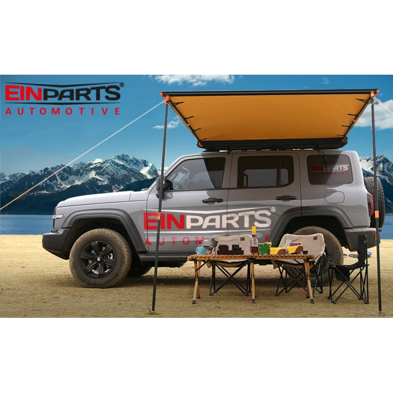 Střešní markýza EinParts EPTENT02 250 × 250 cm – boční markýza na SUV, off-road a dodávky