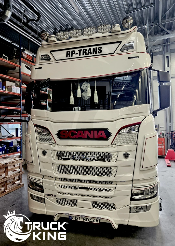 Sluneční clona TK prohnutá Scania NTG 2017+, hloubka 39cm