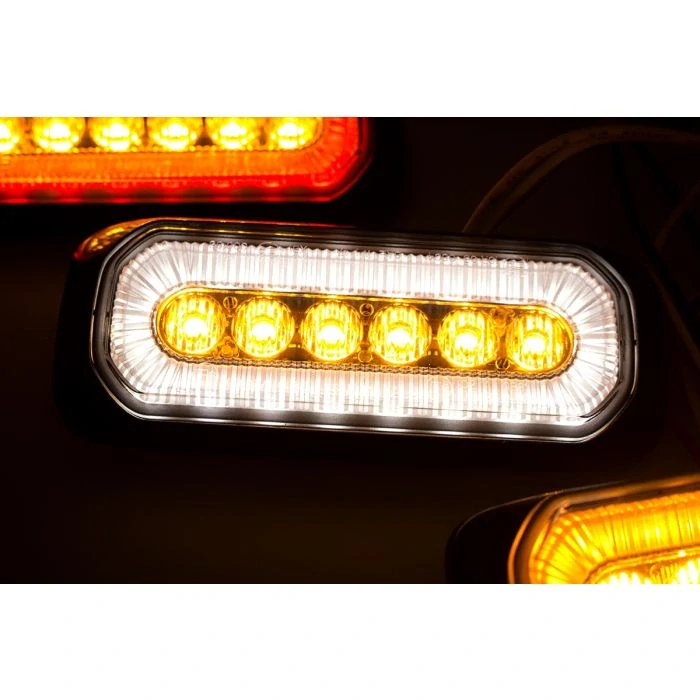 Výstražné LED světlo s funkcí pozičního světla (Halo), 12-24V, 1,3W, R65