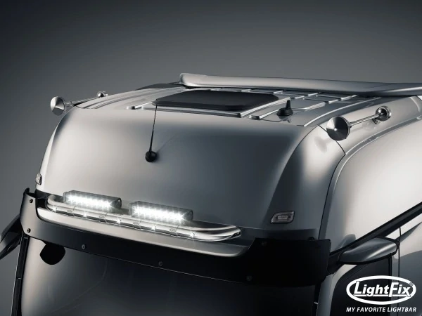 Střešní nerezový rám Lightfix SKY-LIGHT "MINI" nerezový – MERCEDES - ACTROS (PROCABIN) - GIGA SPACE
