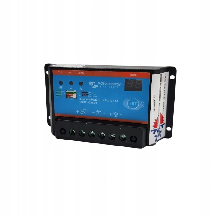 Solární set 12V 55W – panel + PWM regulátor Victron 10A + kabely MC4